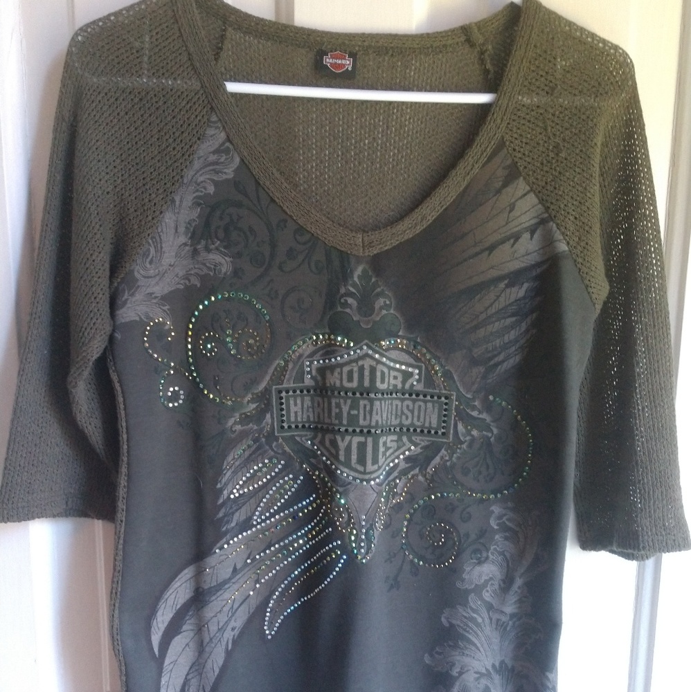 Harley-Davidson sheer sweater